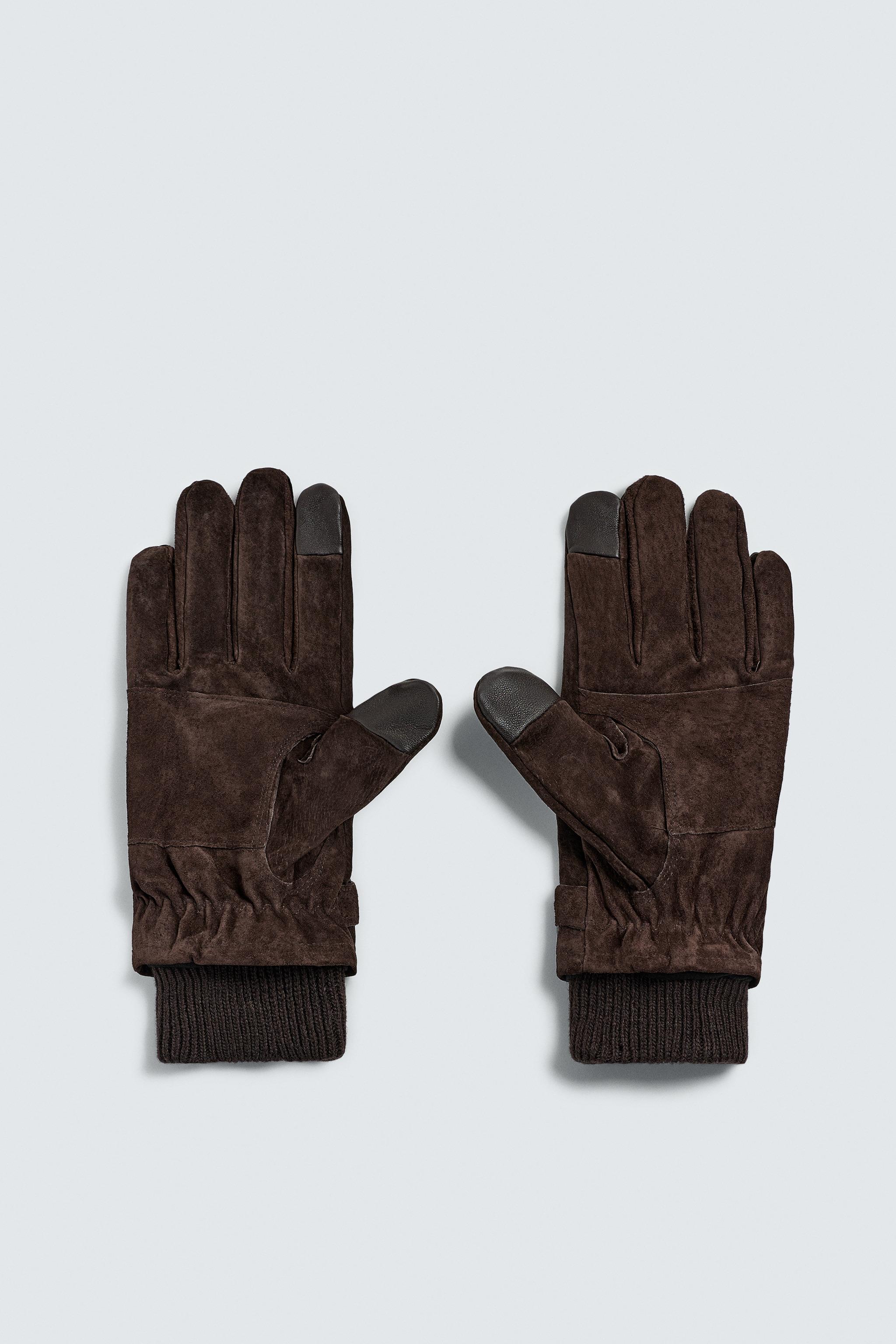 GANTS EN CUIR DAIM BIMATIÈRE